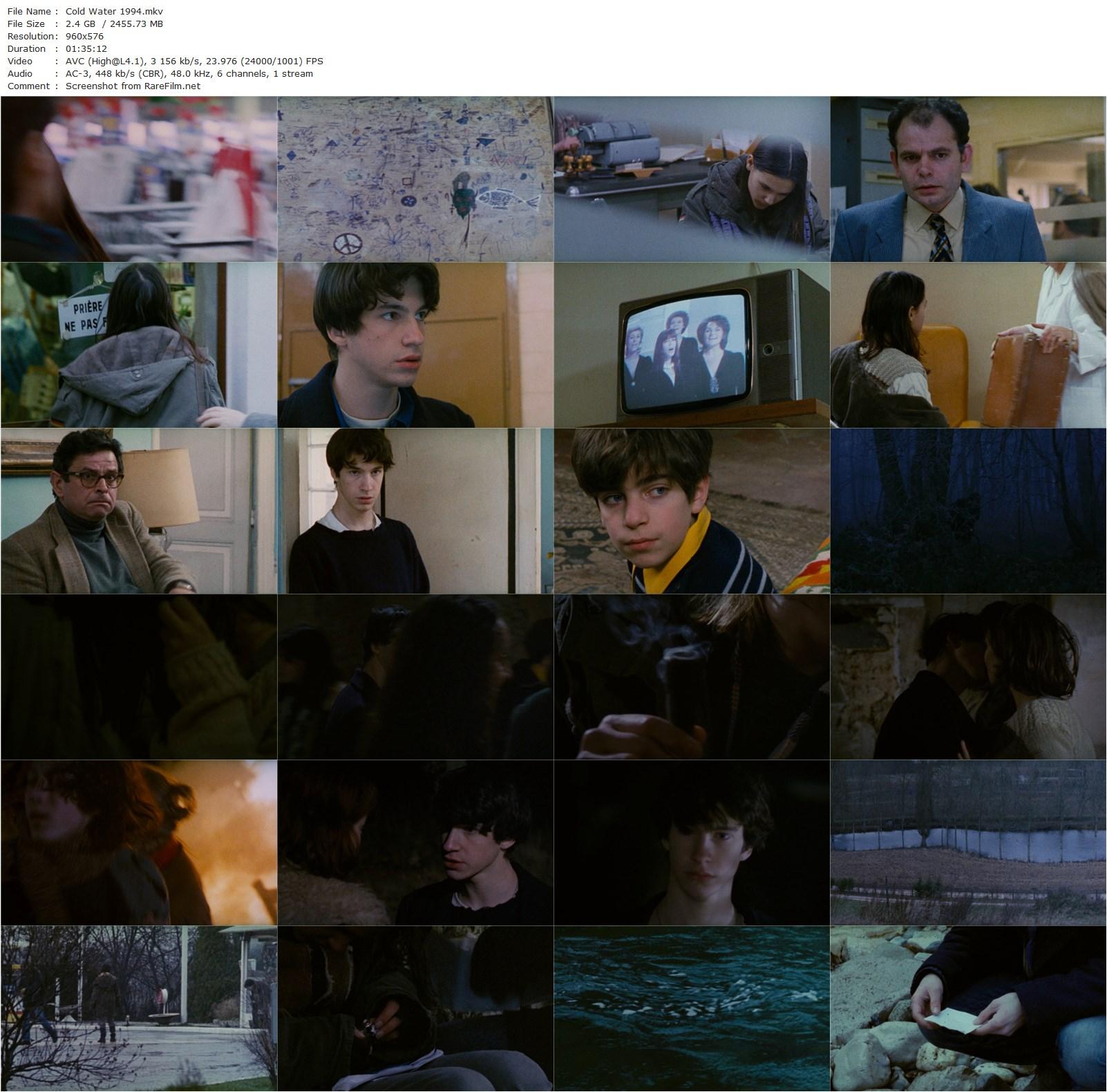 Cold Water / L’eau froide (1994) Olivier Assayas, Virginie Ledoyen, Cyprien Fouquet, László Szabó-poster