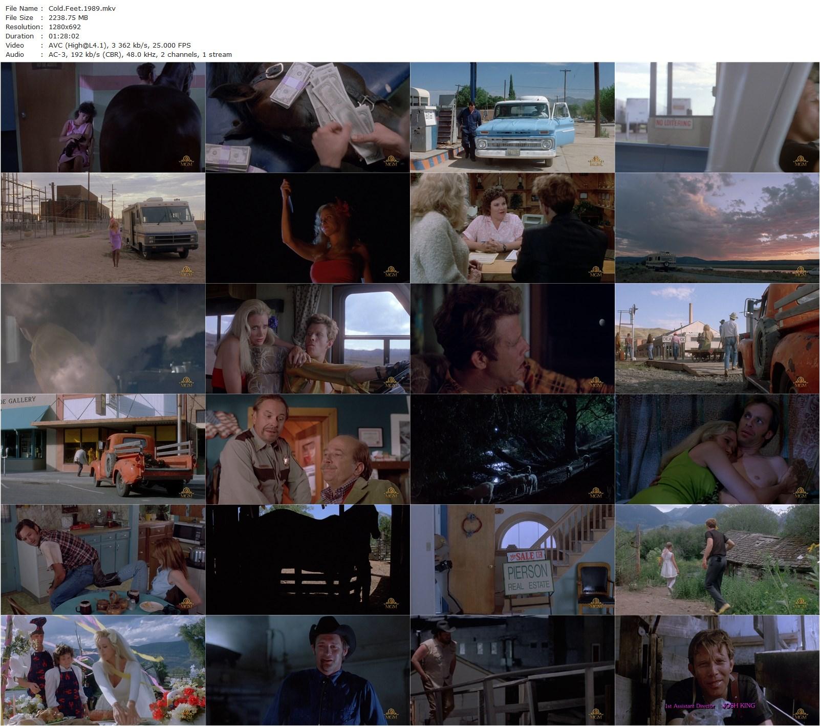 Cold Feet (1989) Robert Dornhelm, Keith Carradine, Sally Kirkland, Tom Waits-poster