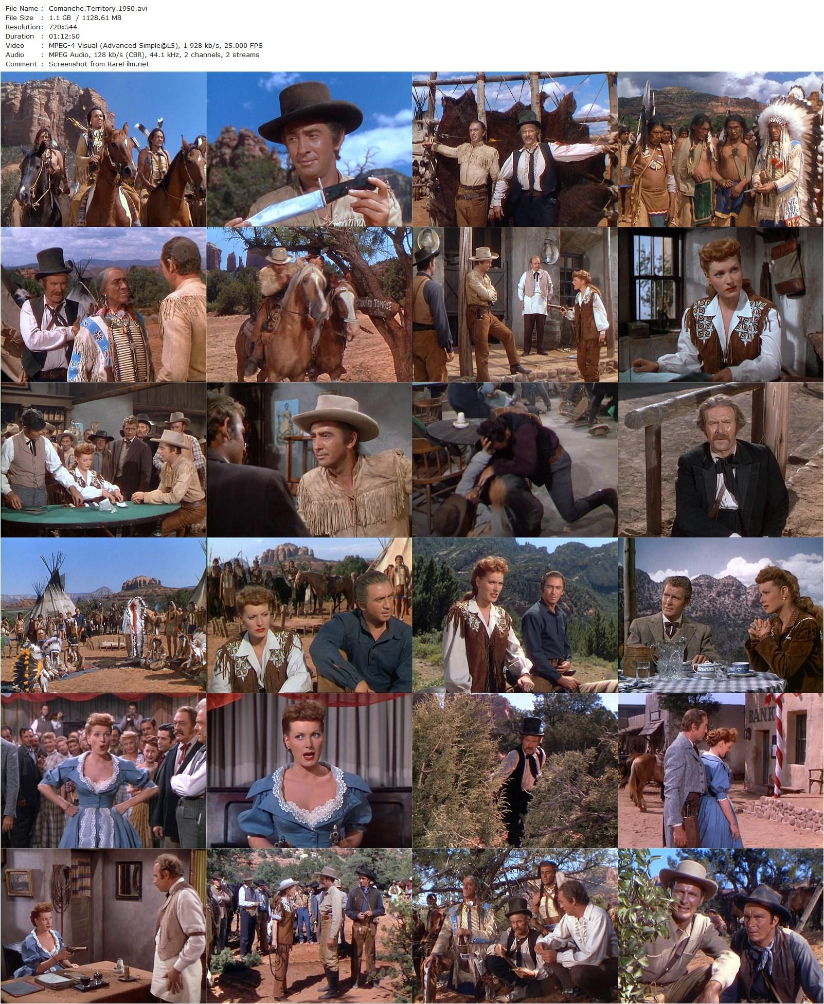 Comanche Territory (1950) George Sherman, Maureen O’Hara, Macdonald Carey, Will Geer-poster