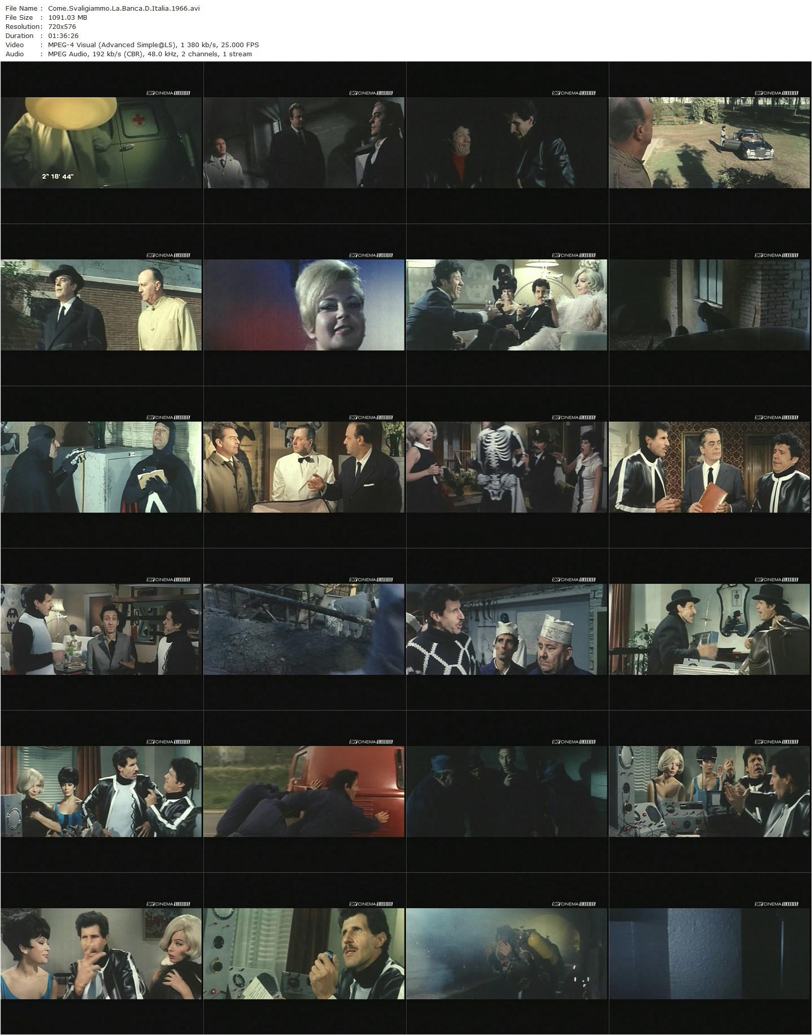 How to Rob the Bank of Italy AKA Come svaligiammo la banca d’Italia (1966) Lucio Fulci, Franco Franchi, Ciccio Ingrassia, Lena von Martens-poster