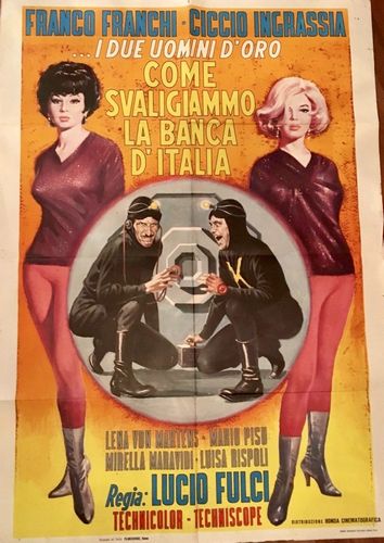 How to Rob the Bank of Italy AKA Come svaligiammo la banca d’Italia (1966) Lucio Fulci, Franco Franchi, Ciccio Ingrassia, Lena von Martens