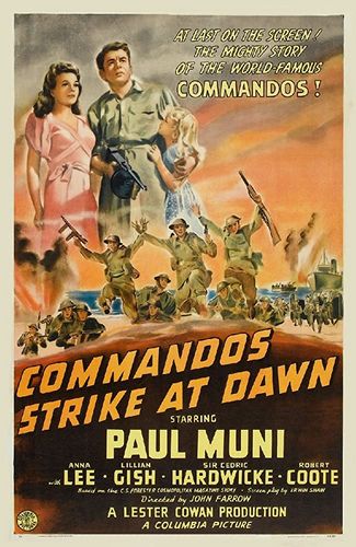 Commandos Strike at Dawn (1942) John Farrow, Paul Muni, Anna Lee, Lillian Gish