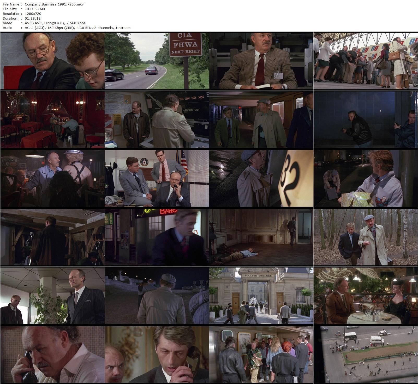 Company Business (1991) Nicholas Meyer, Gene Hackman, Mikhail Baryshnikov, Kurtwood Smith-poster