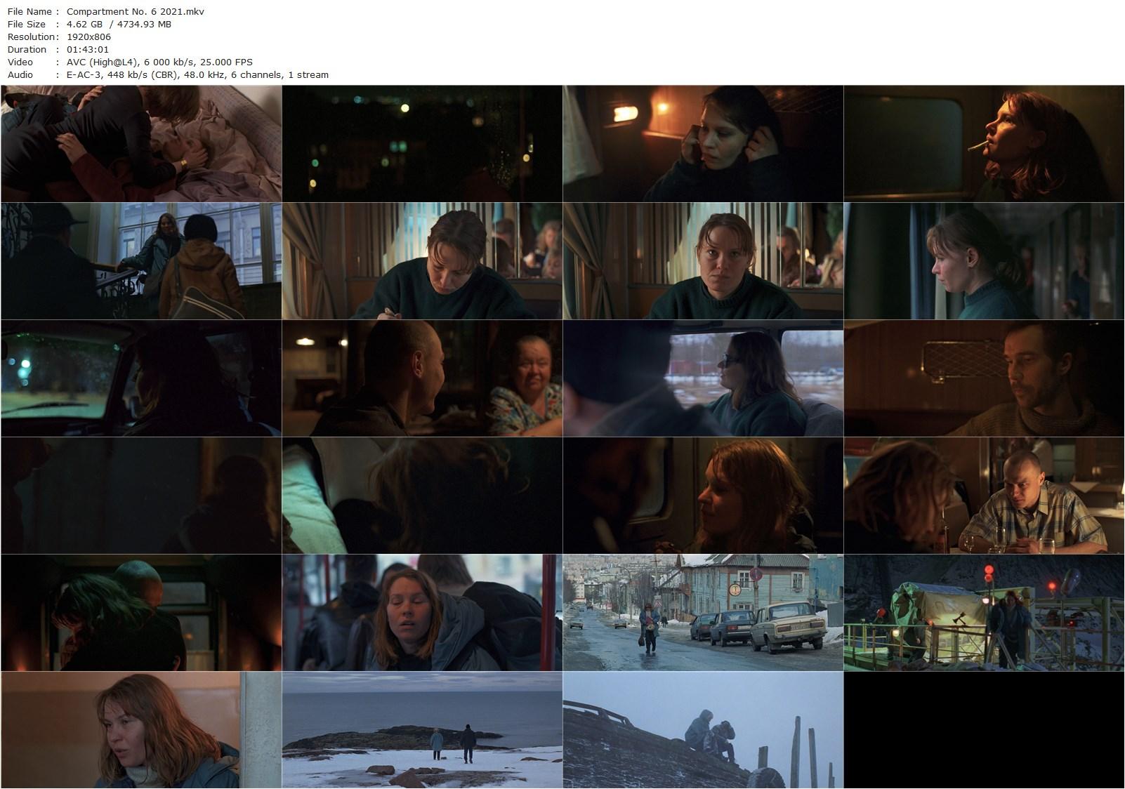 Compartment Number 6 / Hytti nro 6 (2021) Juho Kuosmanen, Yuriy Borisov, Valeriy Nikolaev, Seidi Haarla-poster