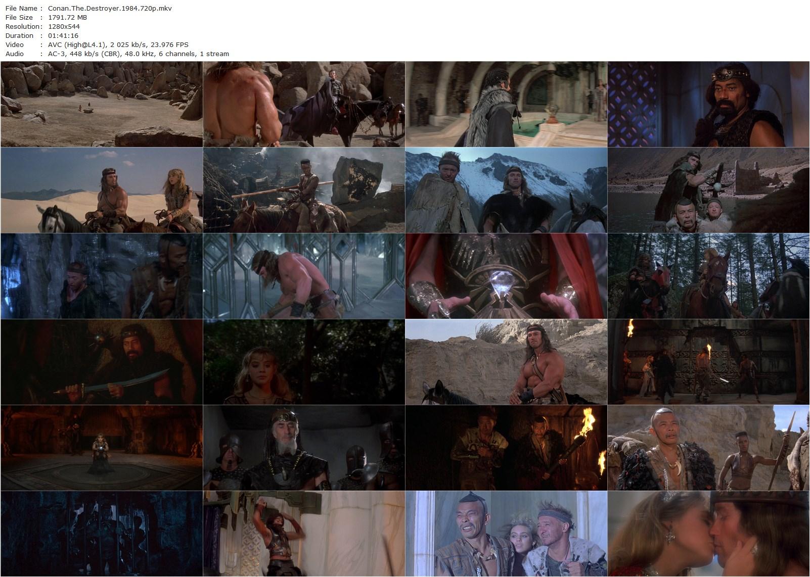 Conan the Destroyer (1984) Richard Fleischer, Arnold Schwarzenegger, Grace Jones, Olivia d’Abo-poster