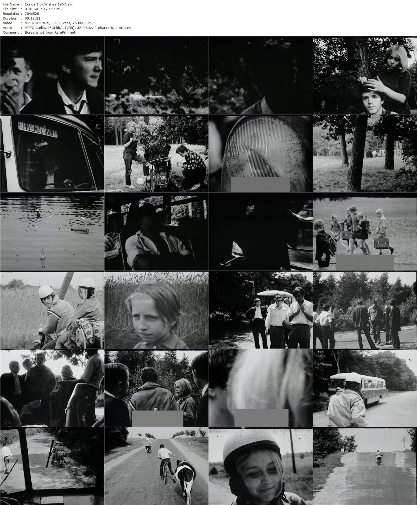 Concert of Wishes / Koncert zyczen (1967) Krzysztof Kieslowski, Ryszard Dembinski, Jerzy Fedorowicz, Ewa Konarska-poster