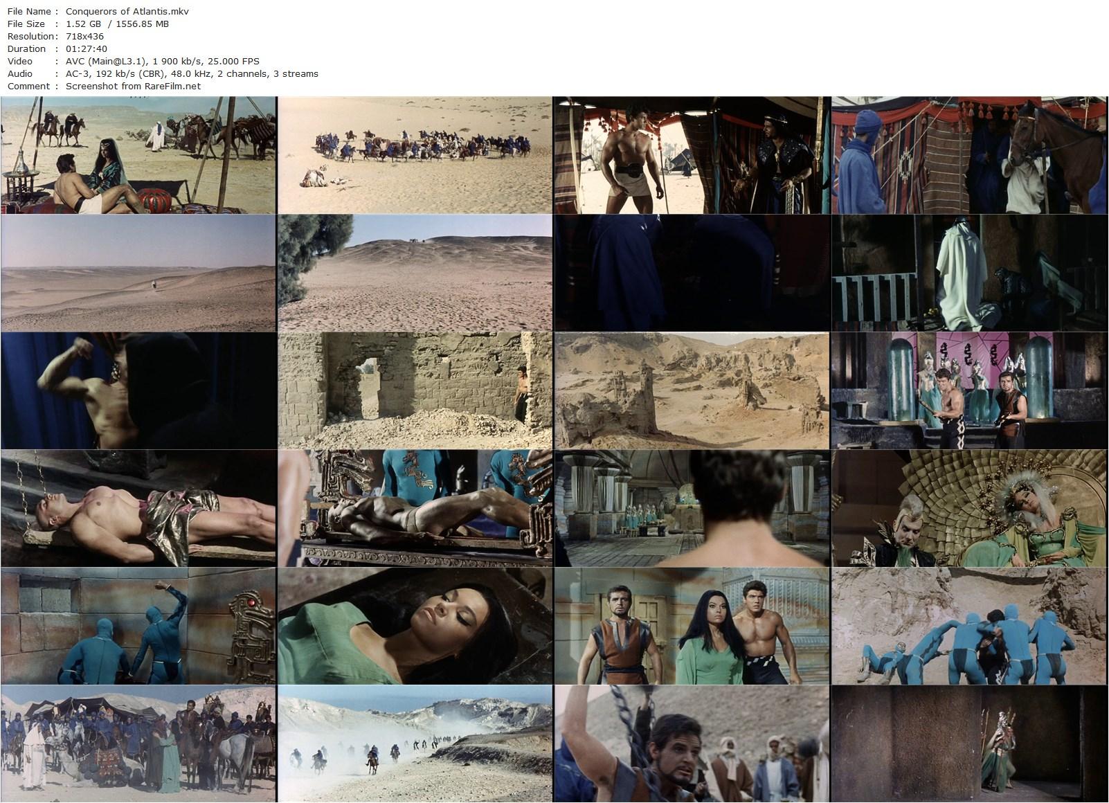 The Conqueror of Atlantis / Il conquistatore di Atlantide (1965) Alfonso Brescia, Kirk Morris, Luciana Gilli, Piero Lulli-poster