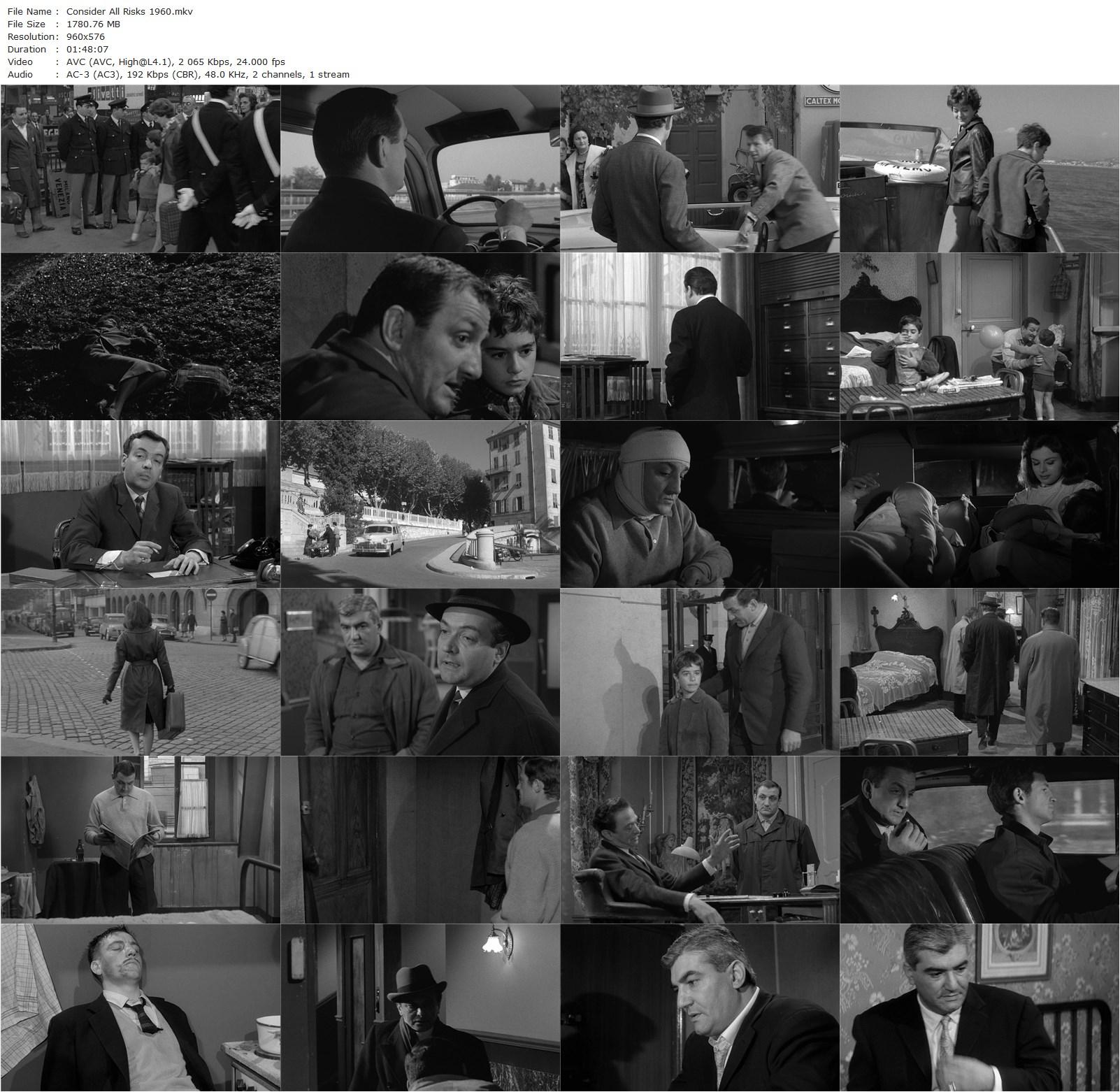 Consider All Risks (1960) Claude Sautet, Lino Ventura, Sandra Milo, Jean-Paul Belmondo-poster