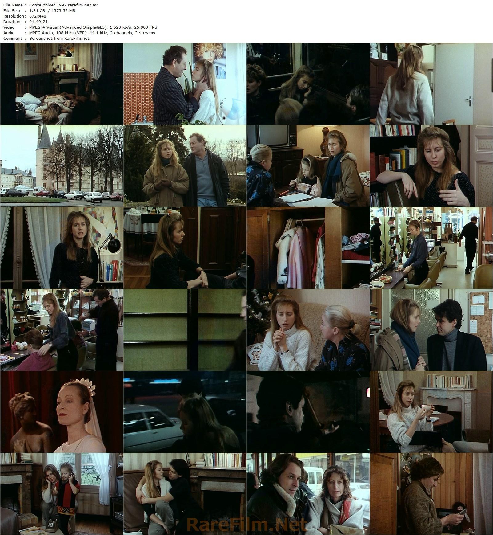 Winter’s Tale / Conte d’hiver (1992) Éric Rohmer, Charlotte Véry, Frédéric van den Driessche, Michel Voletti-poster