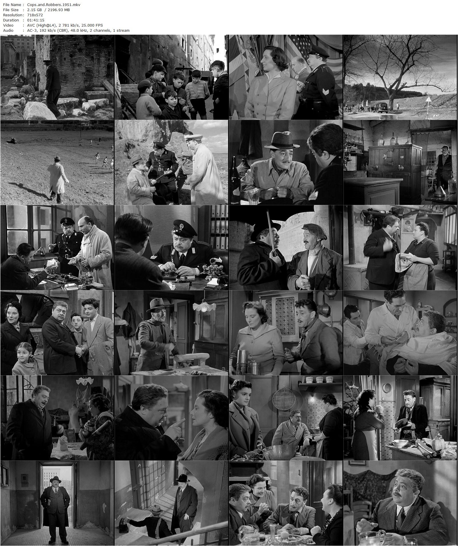 Cops and Robbers AKA Guardie e ladri (1951) Mario Monicelli, Steno, Aldo Fabrizi, Totò, Ave Ninchi-poster