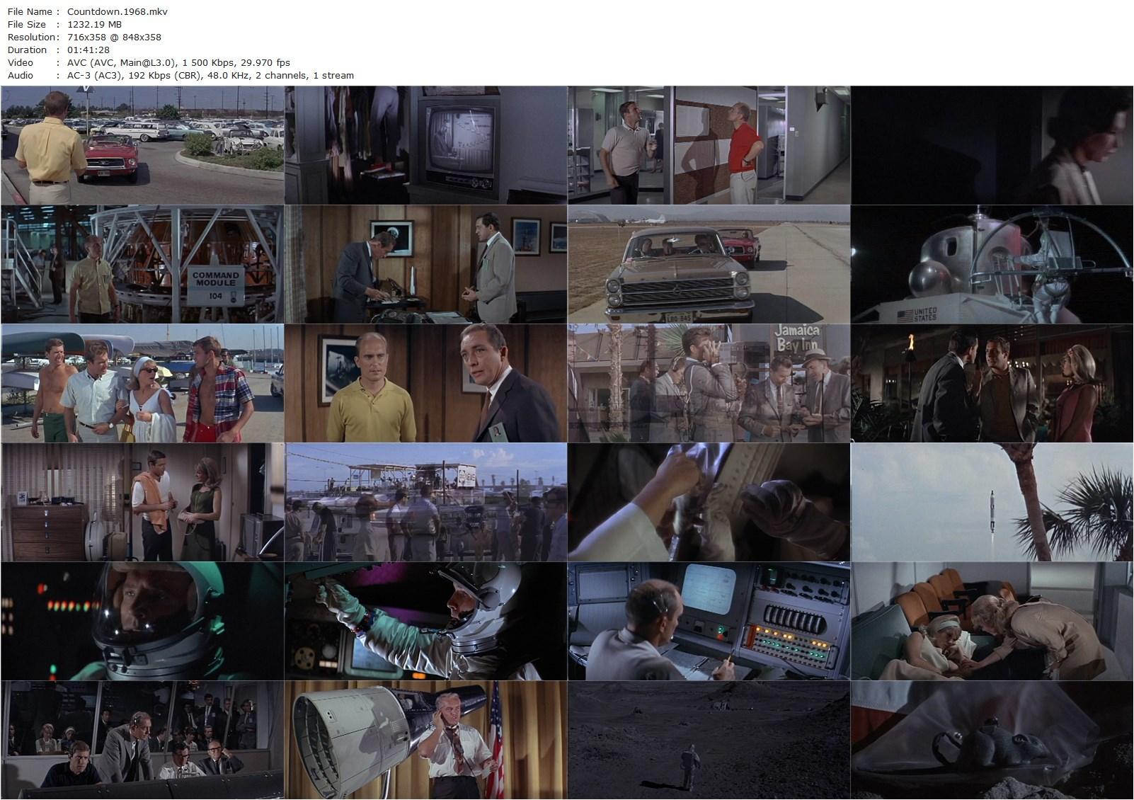 Countdown (1967) Robert Altman, James Caan, Robert Duvall, Joanna Moore-poster