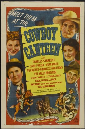 Cowboy Canteen (1944) Lew Landers, Charles Starrett, Jane Frazee, Barbara Jo Allen