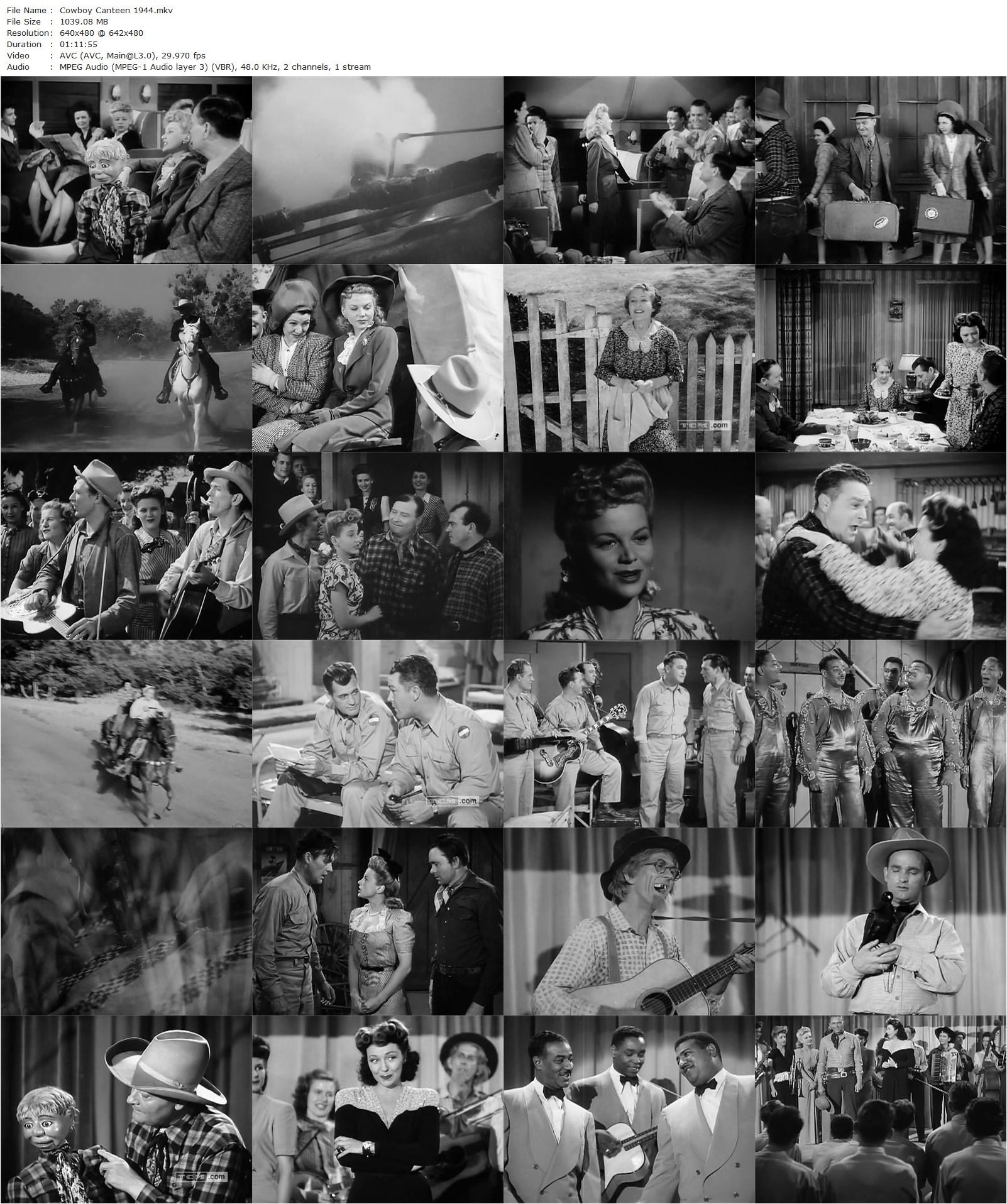 Cowboy Canteen (1944) Lew Landers, Charles Starrett, Jane Frazee, Barbara Jo Allen-poster