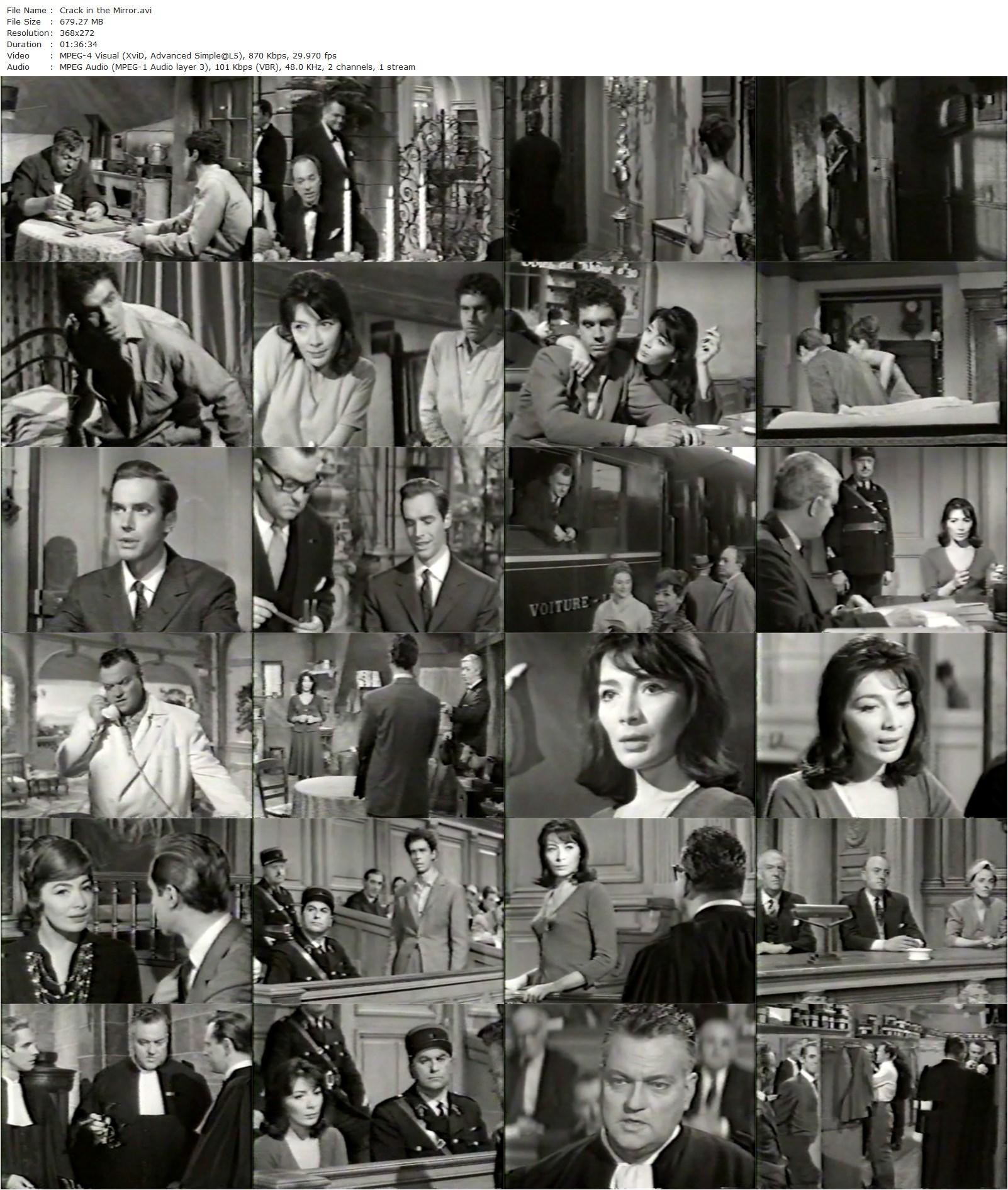 Crack in the Mirror (1960) Richard Fleischer, Orson Welles, Juliette Gréco, Bradford Dillman-poster