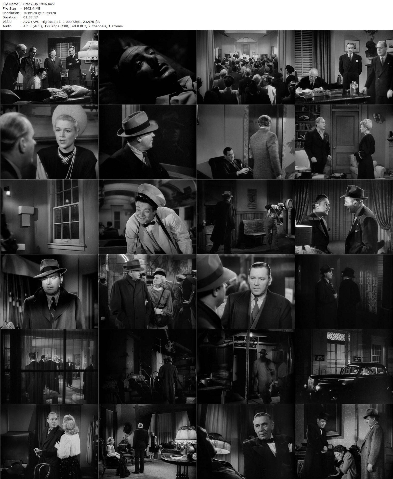 Crack-Up (1946) Irving Reis, Pat O’Brien, Claire Trevor, Herbert Marshall-poster