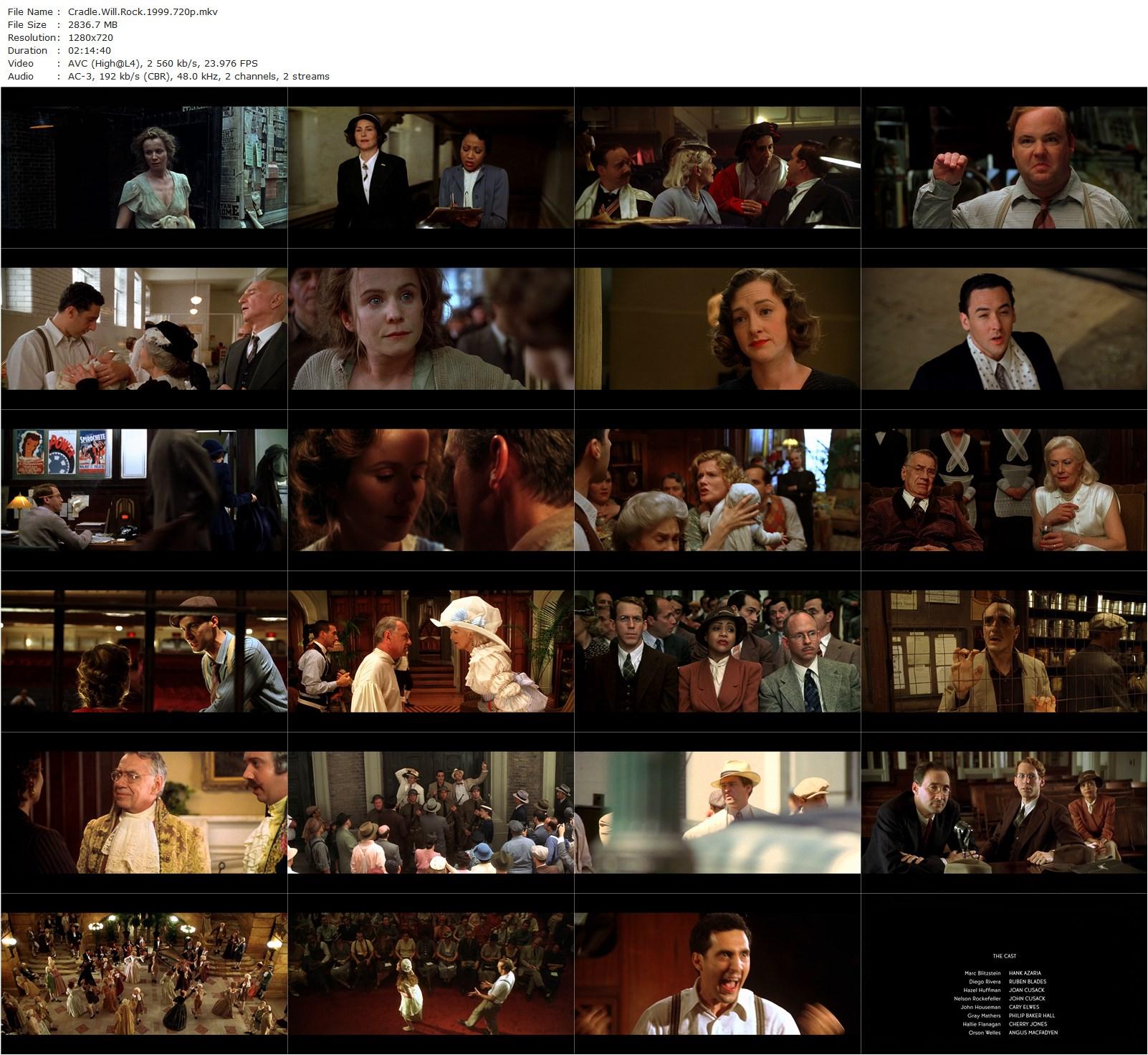 Cradle Will Rock (1999) Tim Robbins, Hank Azaria, Rubén Blades, Joan Cusack-poster