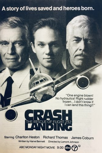 Crash Landing: The Rescue of Flight 232 (1992) Lamont Johnson, Charlton Heston, James Coburn, Richard Thomas