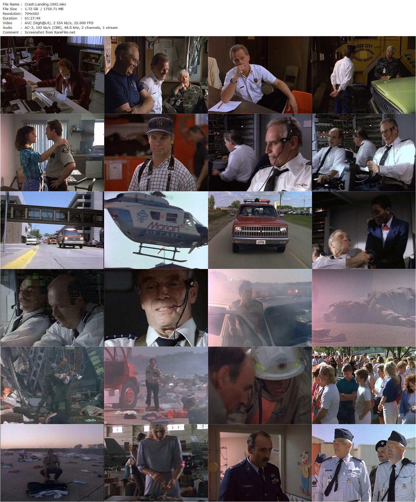 Crash Landing: The Rescue of Flight 232 (1992) Lamont Johnson, Charlton Heston, James Coburn, Richard Thomas-poster