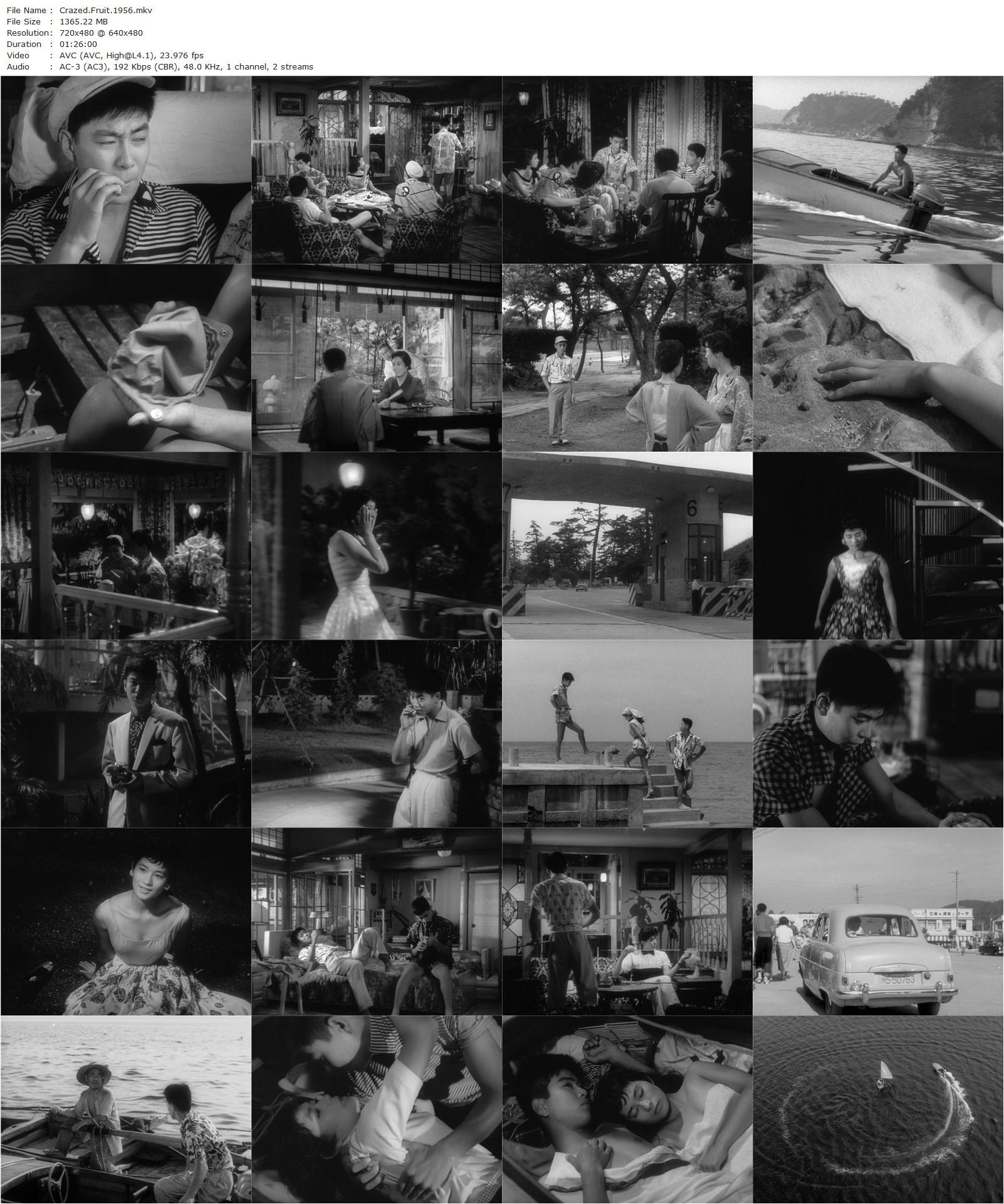 Crazed Fruit (1956) Kô Nakahira, Yûjirô Ishihara, Masahiko Tsugawa, Mie Kitahara-poster