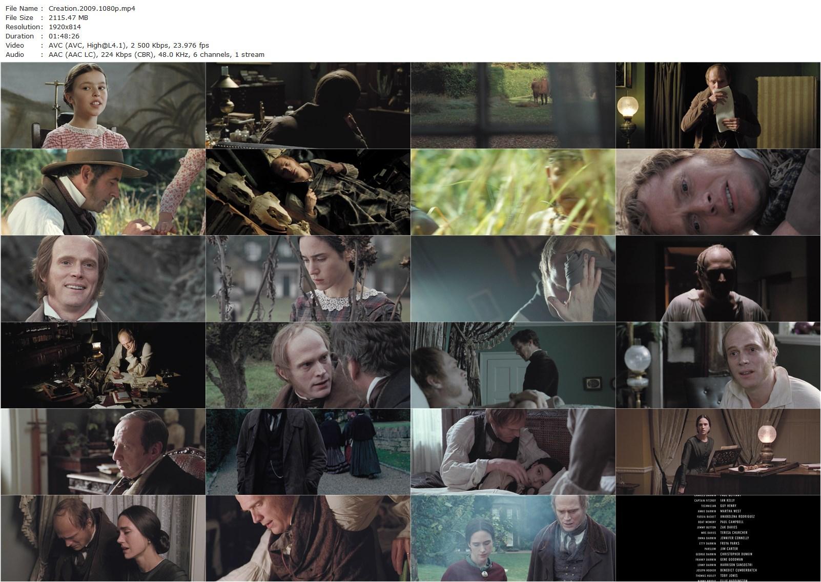 Creation (2009) Jon Amiel, Paul Bettany, Jennifer Connelly, Ian Kelly-poster