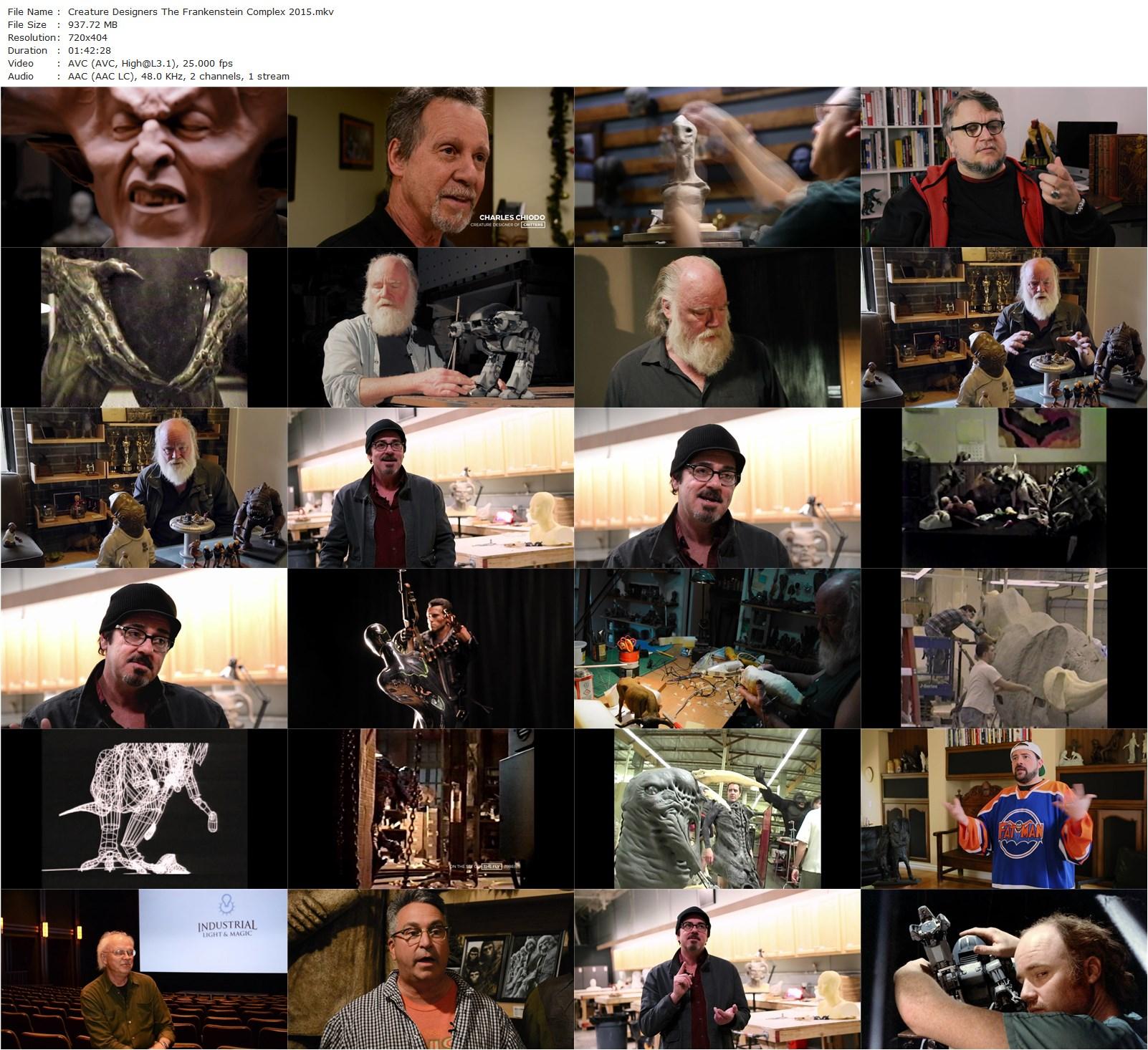 Creature Designers – The Frankenstein Complex (2015) Gilles Penso, Alexandre Poncet, Rick Baker, Joe Dante, Guillermo del Toro-poster