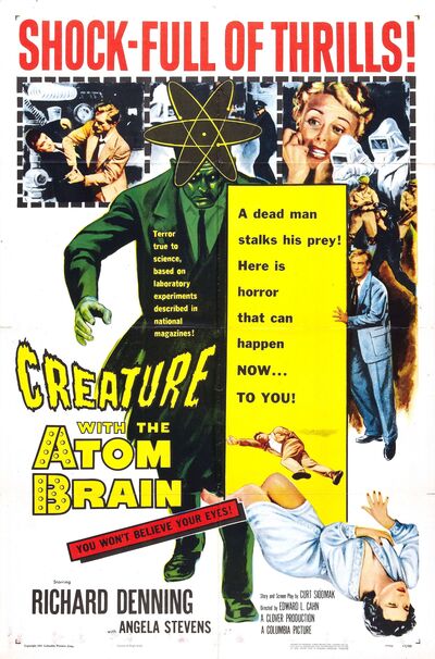 Creature with the Atom Brain (1955) Edward L. Cahn, Richard Denning, Angela Stevens, S. John Launer, Crime, Horror, Sci-Fi, Thriller