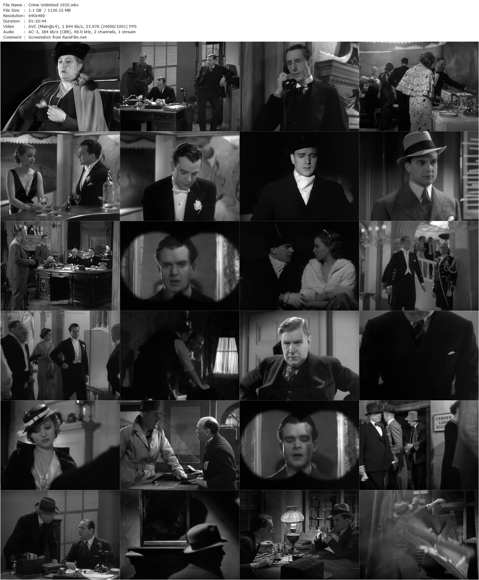 Crime Unlimited (1935) Ralph Ince, Esmond Knight, Lilli Palmer, Cecil Parker-poster