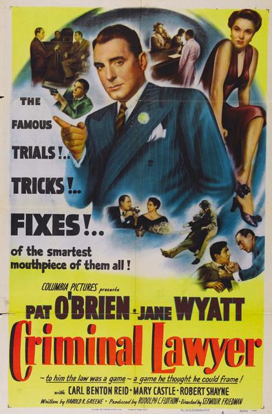 Criminal Lawyer (1951) Seymour Friedman, Pat O’Brien, Jane Wyatt, Carl Benton Reid, Action, Crime, Drama, Mystery, Romance