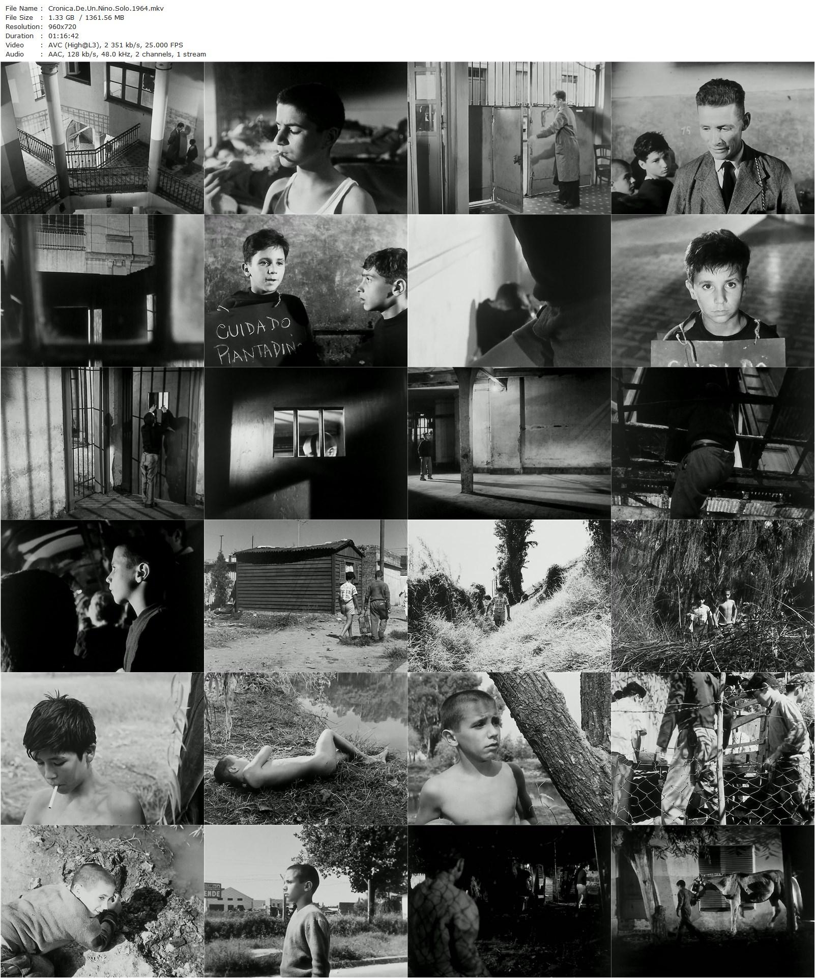 Chronicle of a Boy Alone AKA Crónica de un niño solo (1965) Leonardo Favio, Diego Puente, Tino Pascali, Cacho Espíndola-poster