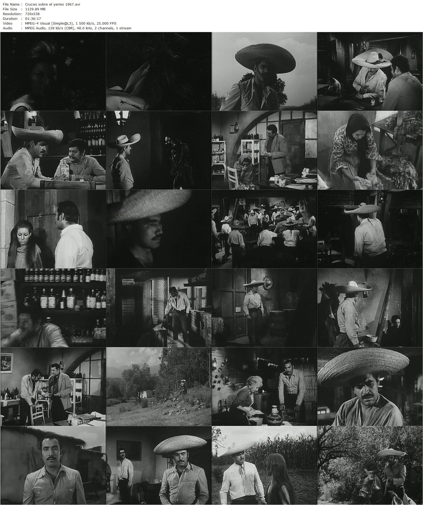 Cruces sobre el yermo (1967) Alberto Mariscal, Julio Aldama, Sonia Infante, Eric del Castillo-poster