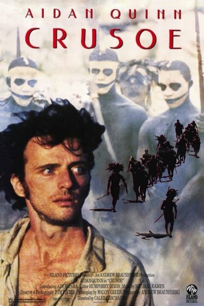 Crusoe (1988) Caleb Deschanel, Aidan Quinn, Ade Sapara, Elvis Payne, Drama
