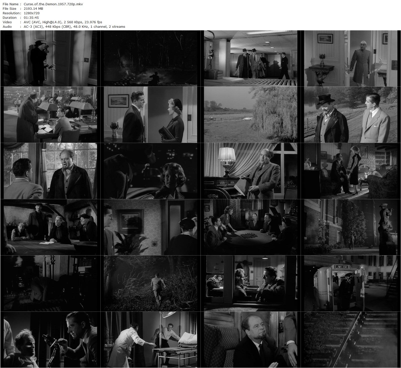 Night of the Demon (1957) Jacques Tourneur, Dana Andrews, Peggy Cummins, Niall MacGinnis-poster