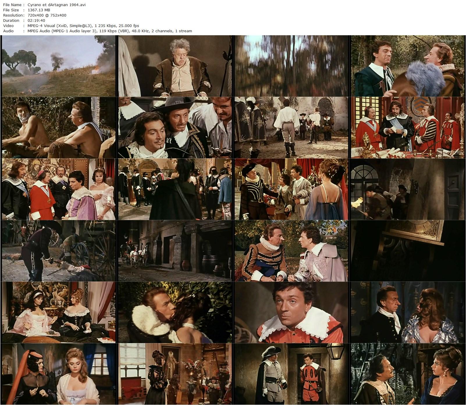 Cyrano et d’Artagnan (1964) Abel Gance, José Ferrer, Jean-Pierre Cassel, Sylva Koscina-poster