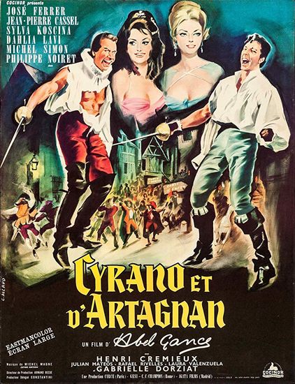 Cyrano et d’Artagnan (1964) Abel Gance, José Ferrer, Jean-Pierre Cassel, Sylva Koscina