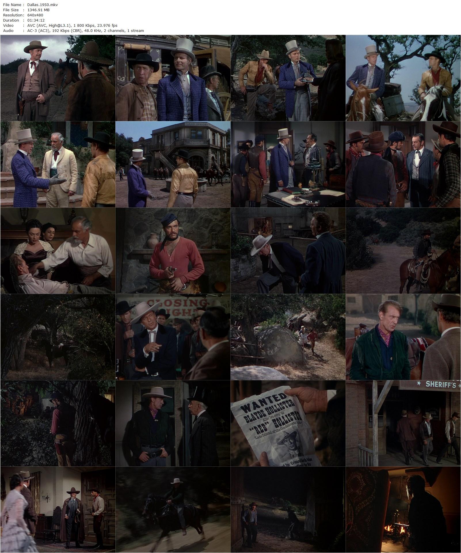 Dallas (1950) Stuart Heisler, Gary Cooper, Ruth Roman, Steve Cochran-poster