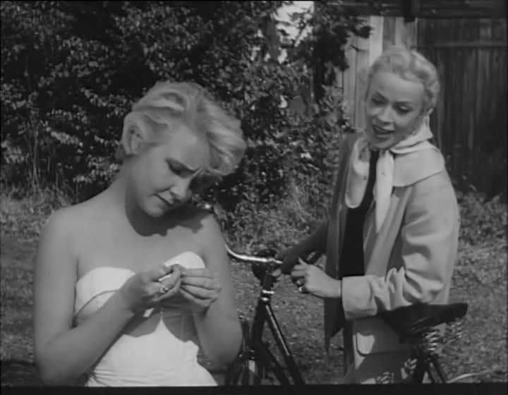 The Lady in Black / Damen i svart (1958) Arne Mattsson, Anita Björk, Annalisa Ericson, Karl-Arne Holmsten-poster