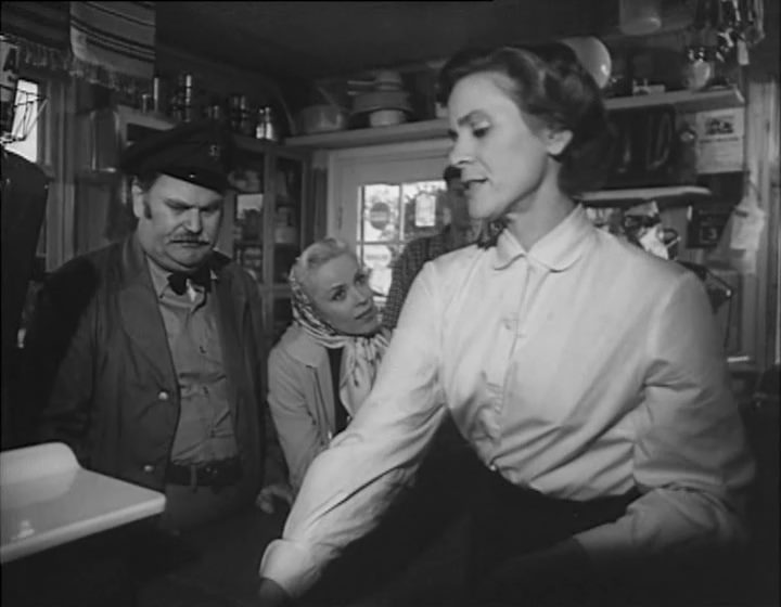 The Lady in Black / Damen i svart (1958) Arne Mattsson, Anita Björk, Annalisa Ericson, Karl-Arne Holmsten-poster