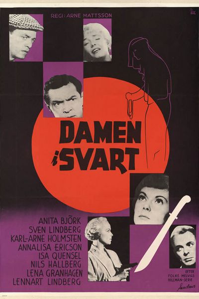 The Lady in Black / Damen i svart (1958) Arne Mattsson, Anita Björk, Annalisa Ericson, Karl-Arne Holmsten