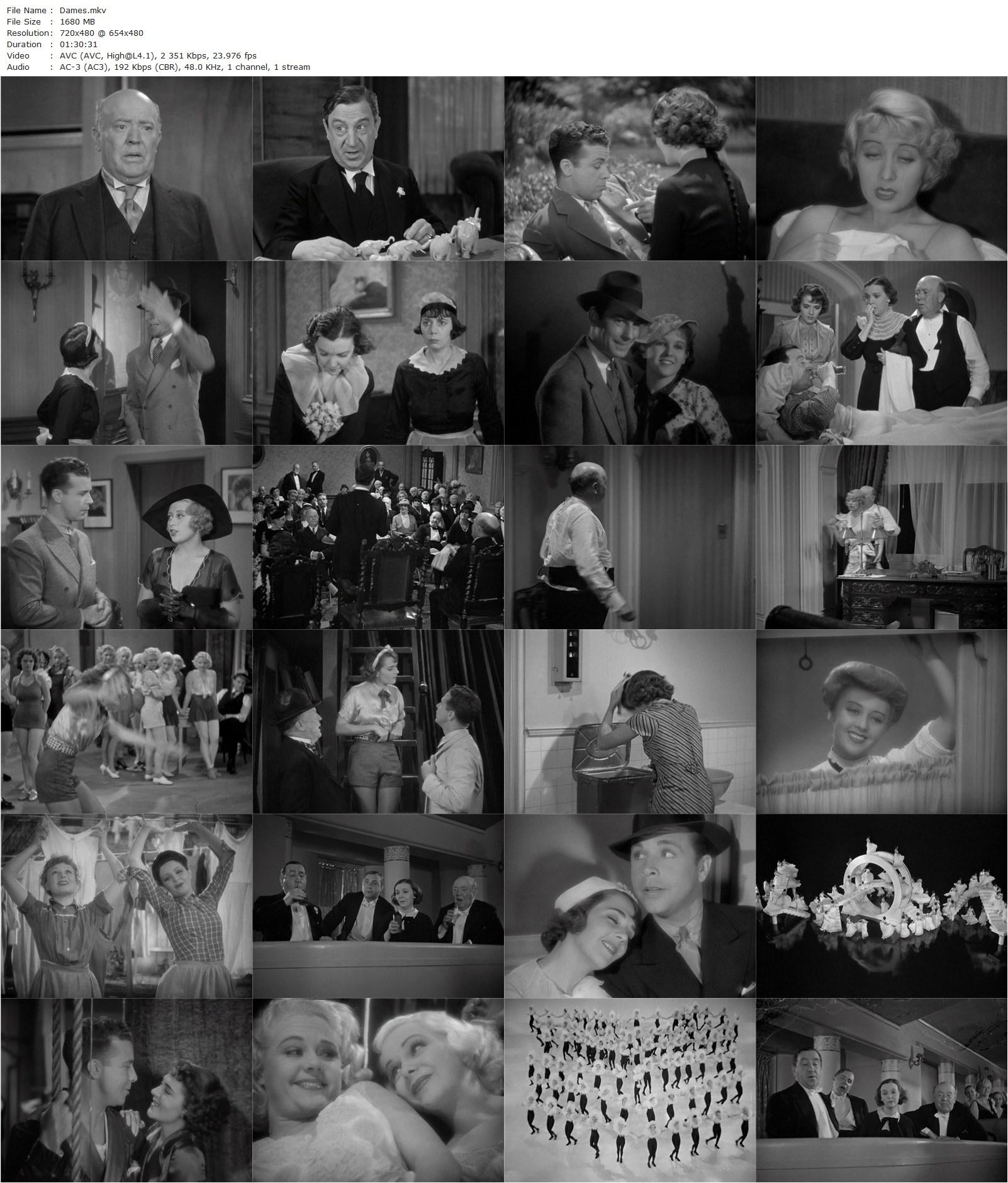 Dames (1934) Ray Enright, Busby Berkeley, Joan Blondell, Dick Powell, Ruby Keeler-poster