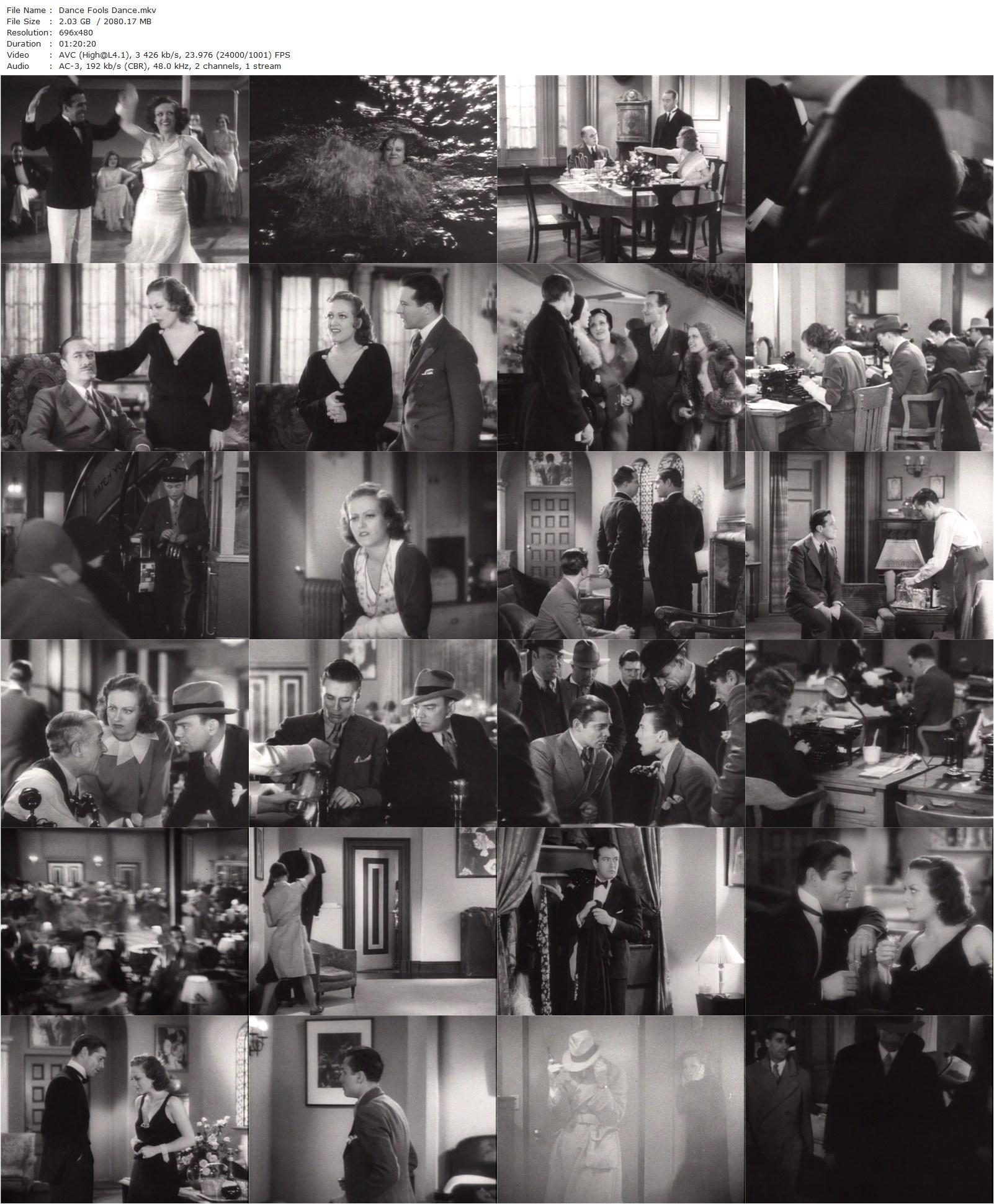 Dance, Fools, Dance (1931) Harry Beaumont, Joan Crawford, Cliff Edwards, Lester Vail-poster