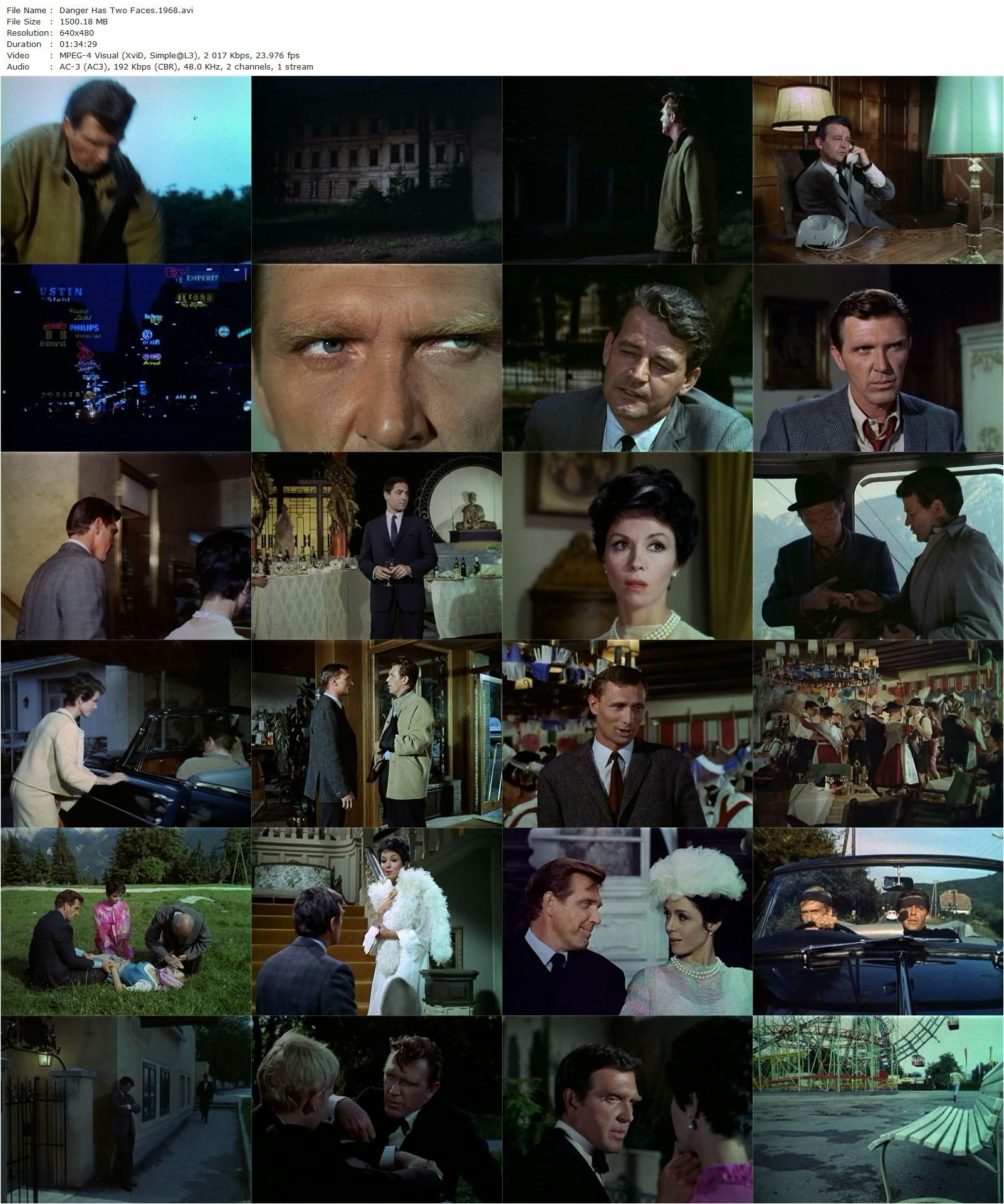 Danger Has Two Faces (1968) John Newland, Robert Lansing, Dana Wynter, Murray Hamilton-poster