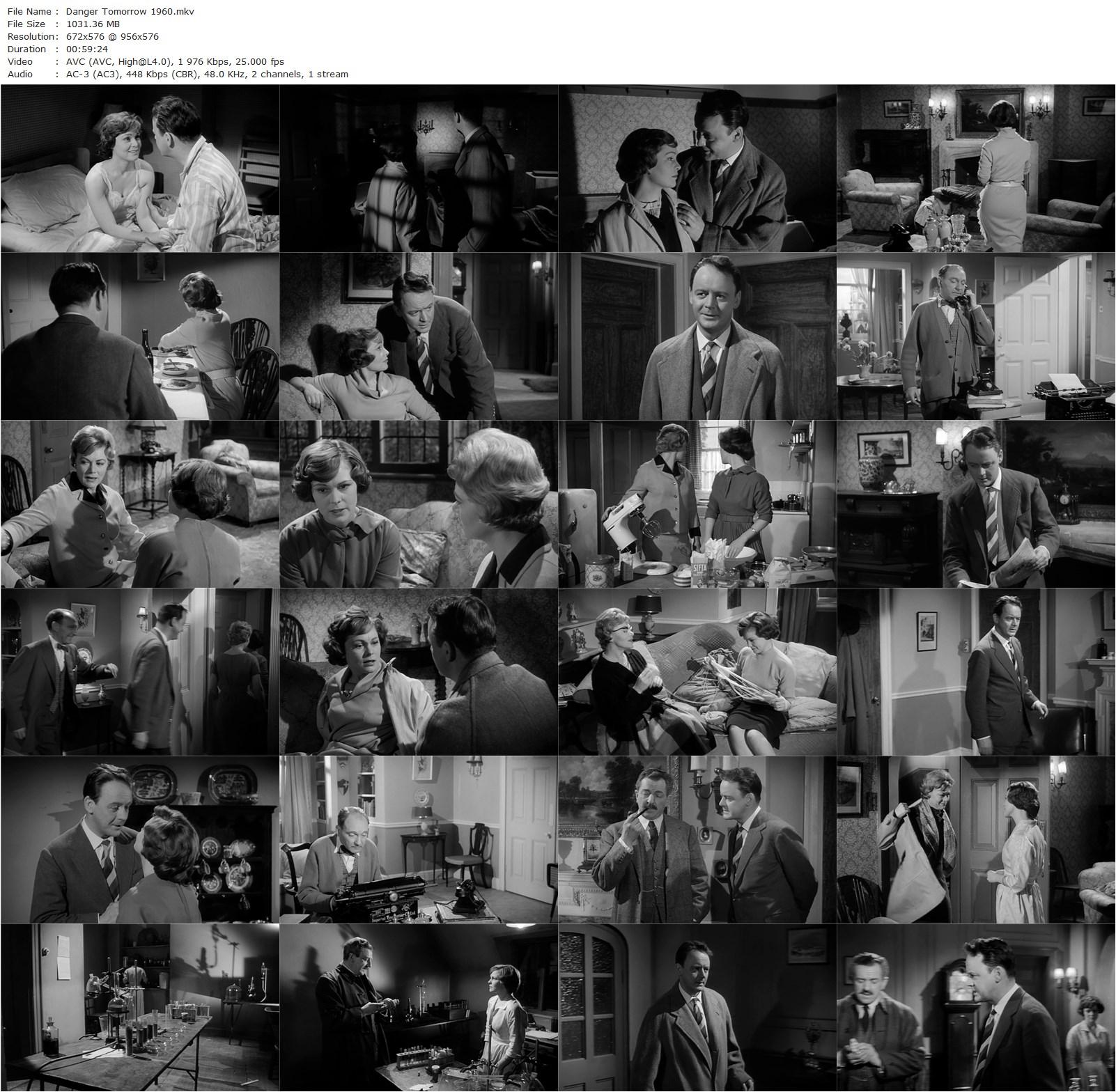 Danger Tomorrow (1960) Terry Bishop, Zena Walker, Robert Urquhart, Lisa Daniely-poster