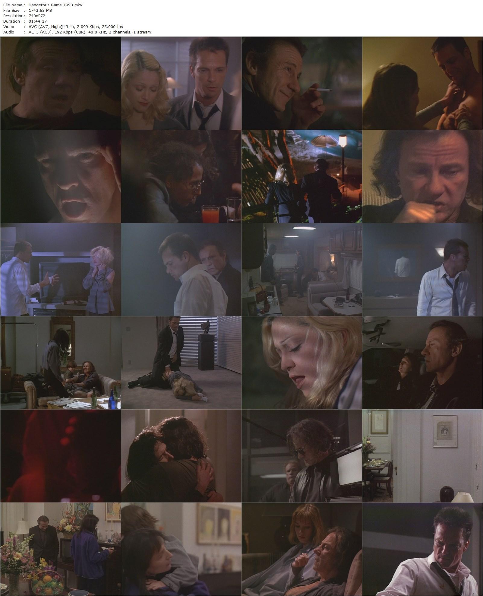 Dangerous Game (1993) Abel Ferrara, Harvey Keitel, Madonna, James Russo-poster