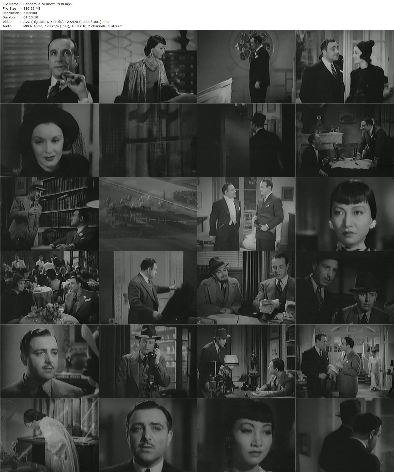 Dangerous to Know (1938) Robert Florey, Anna May Wong, Akim Tamiroff, Gail Patrick-poster