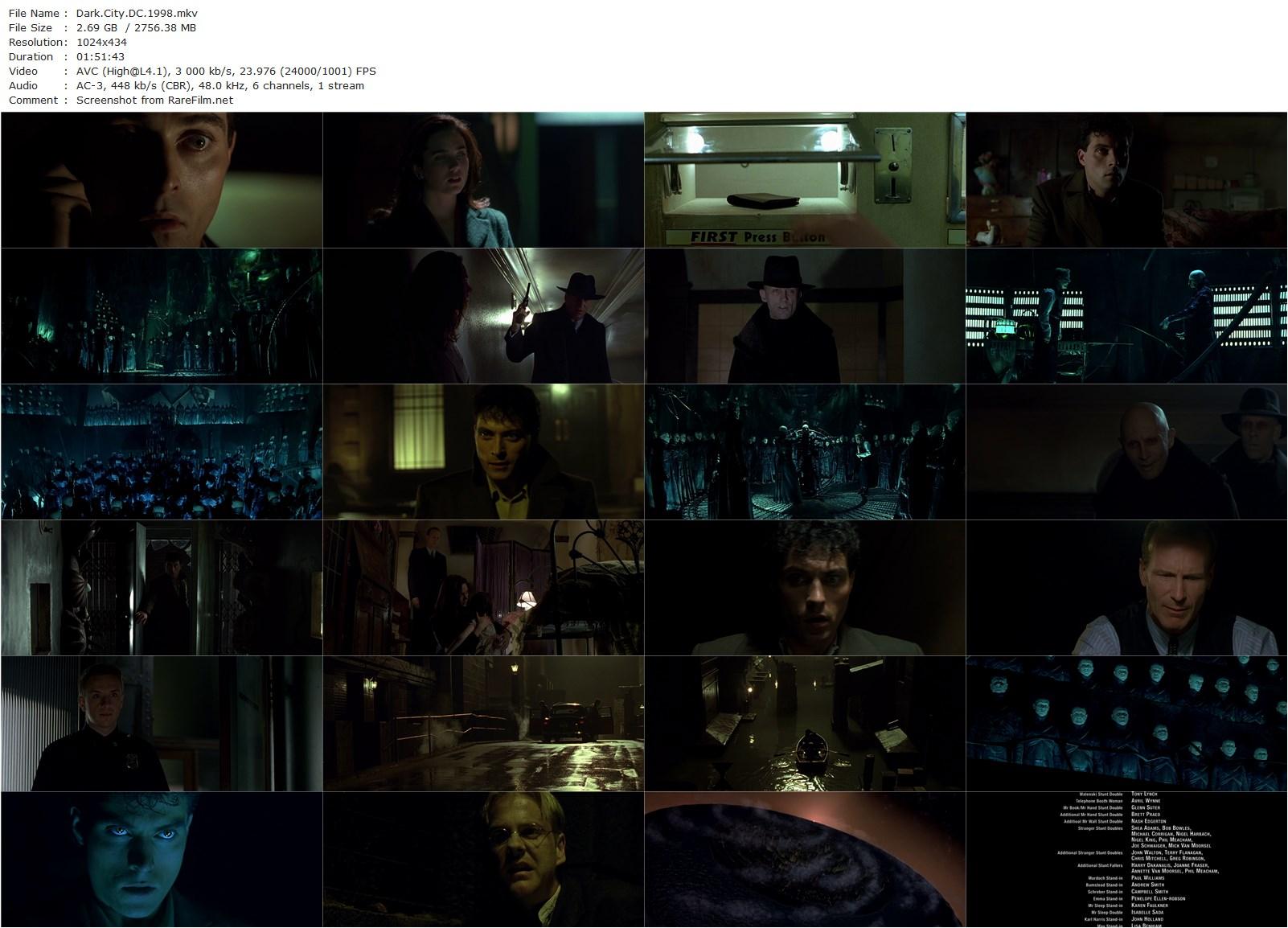 Dark City (1998) Alex Proyas, Rufus Sewell, Kiefer Sutherland, Jennifer Connelly-poster