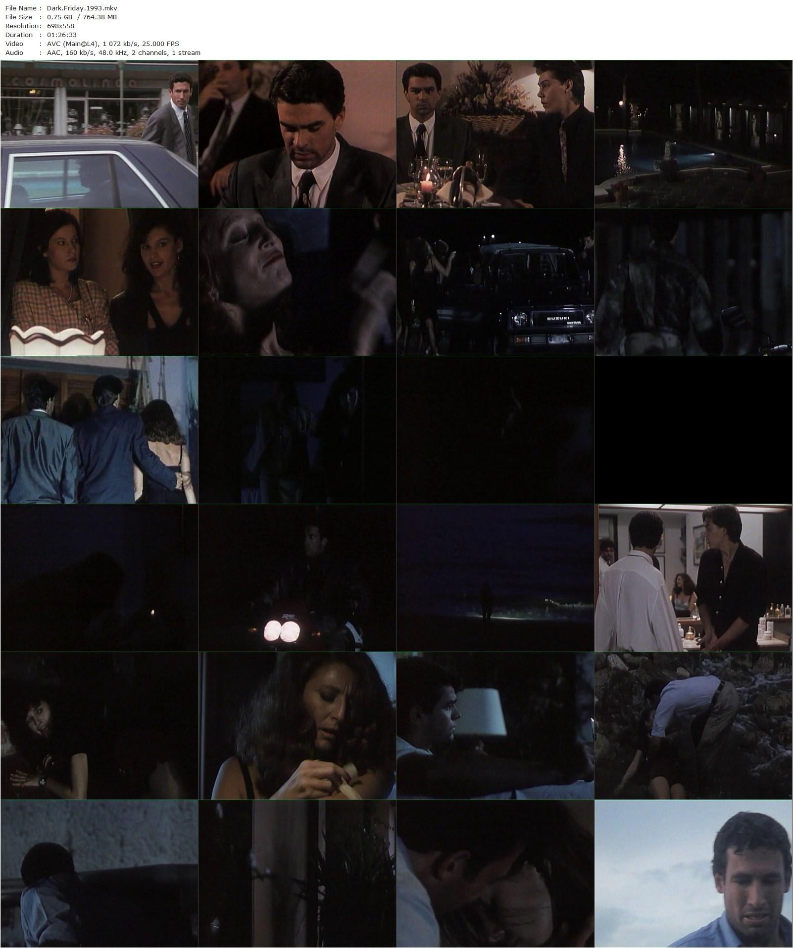 Dark Friday AKA Venerdì nero (1993) Aldo Lado, Paolo Calissano, Silvia Cohen, Daniele Antonelli-poster