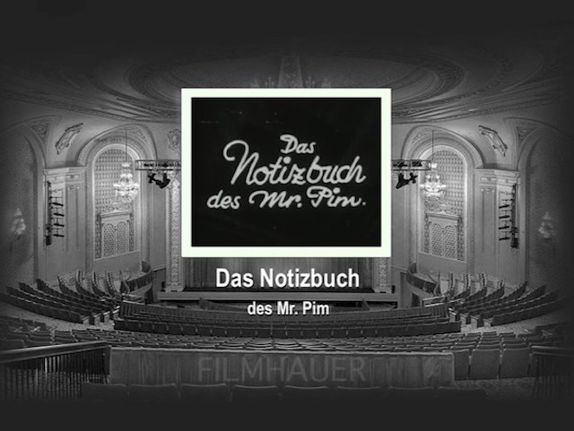 Das Notizbuch des Mr. Pim (1930)