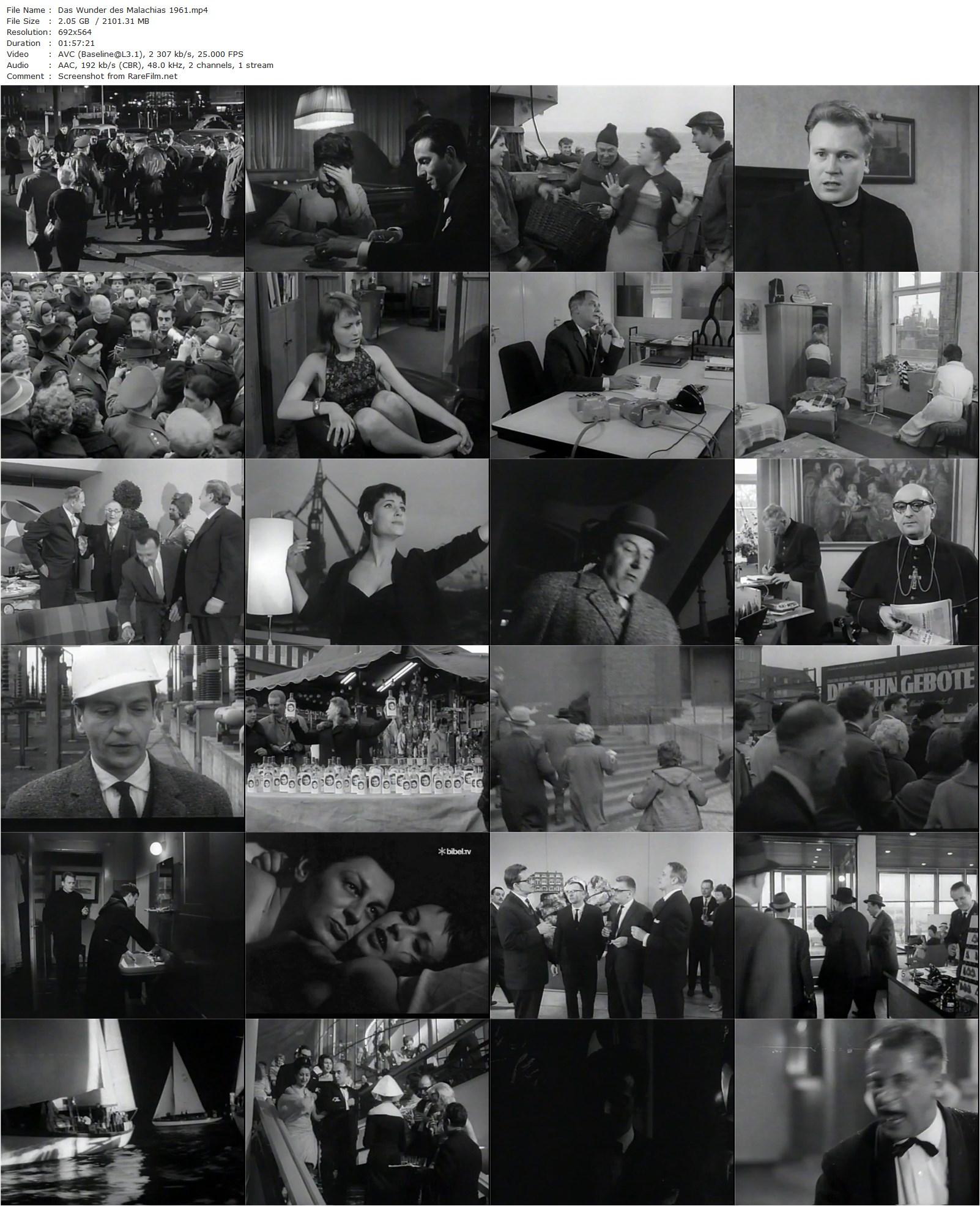 The Miracle of Father Malachia / Das Wunder des Malachias (1961) Bernhard Wicki, Horst Bollmann, Richard Münch, Christiane Nielsen-poster