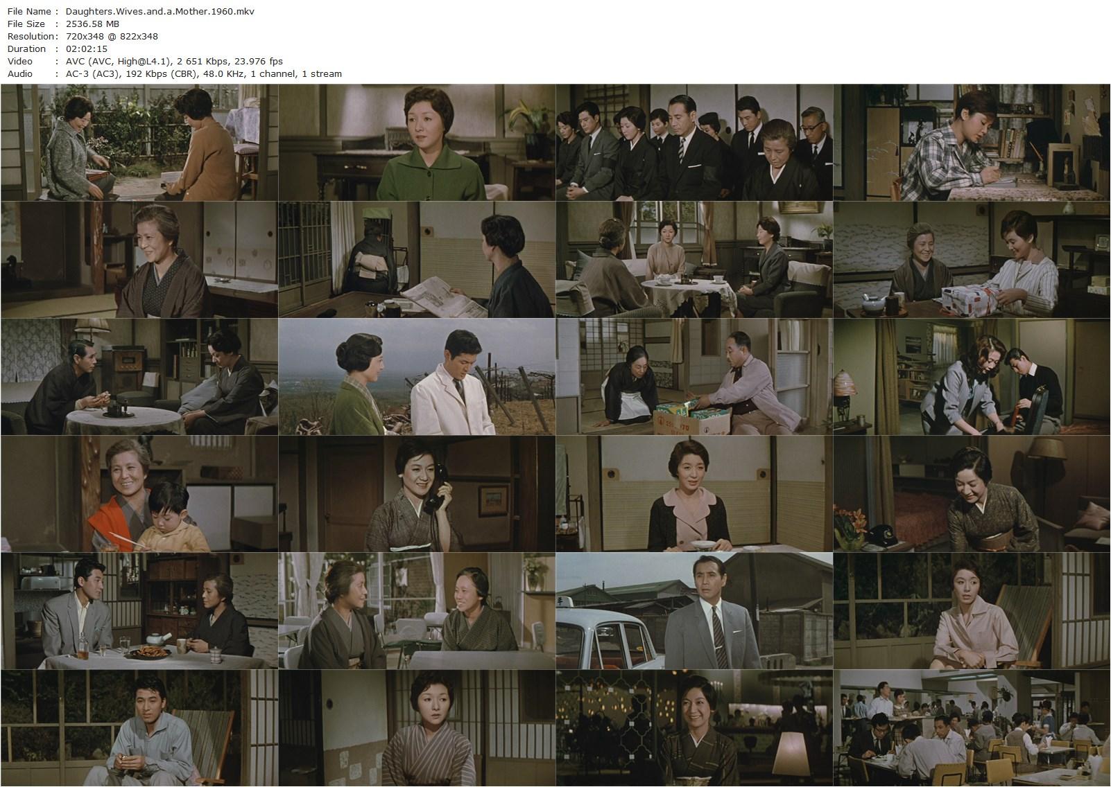 Daughters, Wives and a Mother (1960) Mikio Naruse, Setsuko Hara, Masayuki Mori, Hideko Takamine-poster