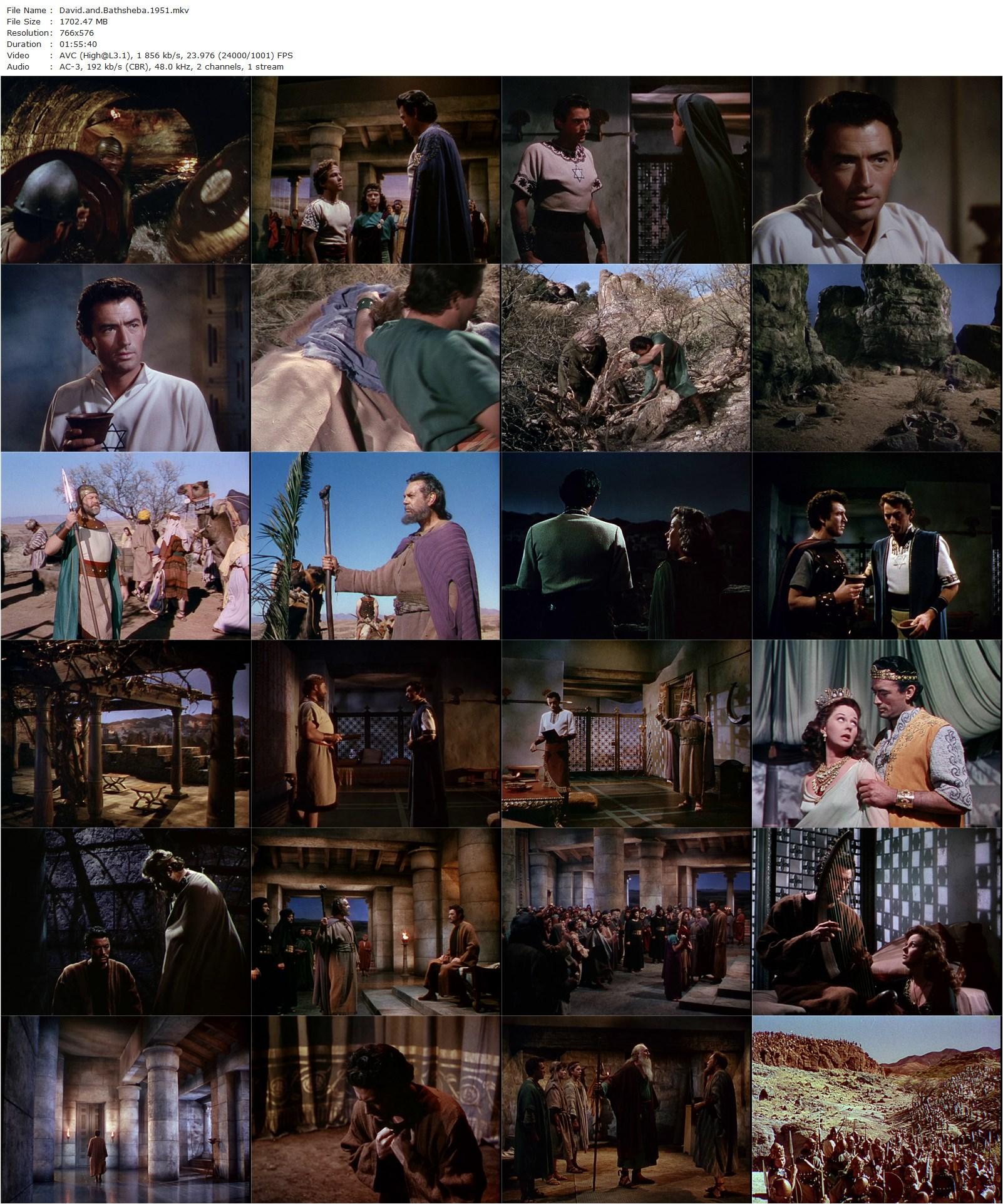 David and Bathsheba (1951) Henry King, Gregory Peck, Susan Hayward, Raymond Massey-poster